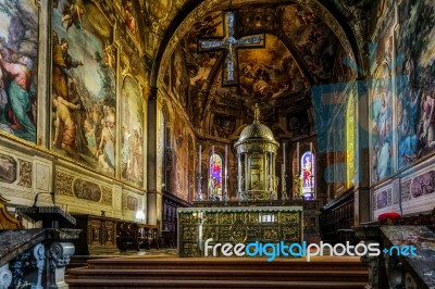 Monza, Italy/europe - October 28 : Interior View Of The Cathedra… Stock Photo