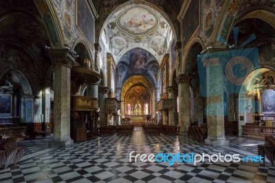 Monza, Italy/europe - October 28 : Interior View Of The Cathedra… Stock Photo