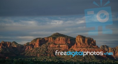 Moody Mountains Stock Photo