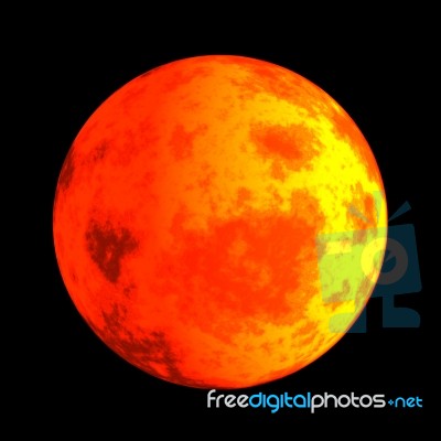 Moon Red Stock Image