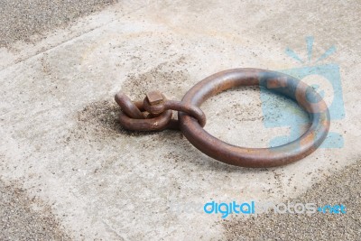 Mooring Ring Stock Photo