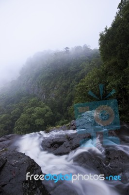 Morans Falls In Tamborine Mountains Stock Photo