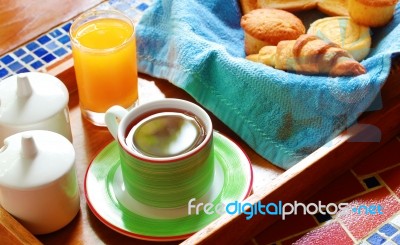 Morning Wholesome Breakfast Stock Photo