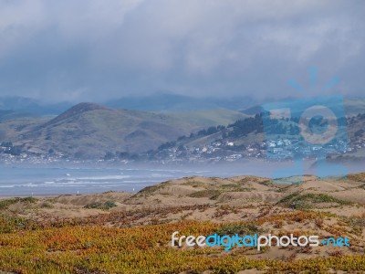 Morro Rock Bay Stock Photo