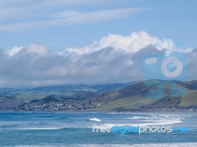 Morro Rock Bay Stock Photo