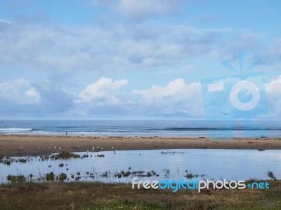 Morro Rock Bay Stock Photo