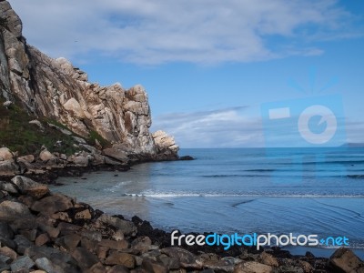 Morro Rock Bay Stock Photo