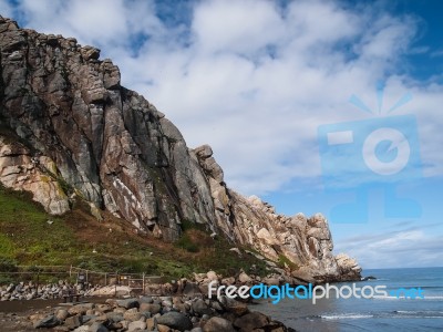 Morro Rock Bay Stock Photo