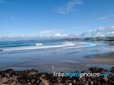 Morro Rock Bay Stock Photo