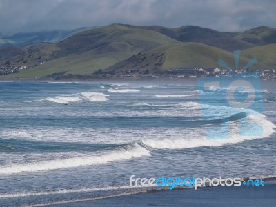 Morro Rock Bay Stock Photo