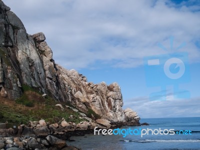 Morro Rock Bay Stock Photo