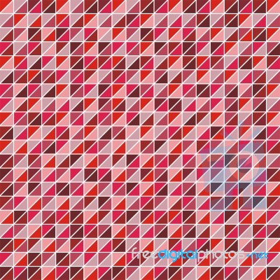 Mosaic Of Triangles In Shades Of Red Stock Image