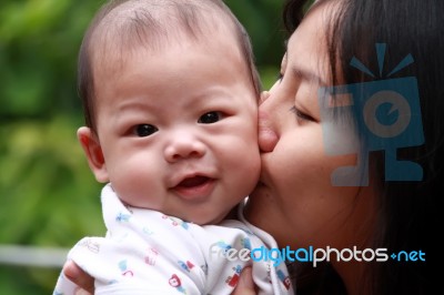 Mother And Baby Stock Photo