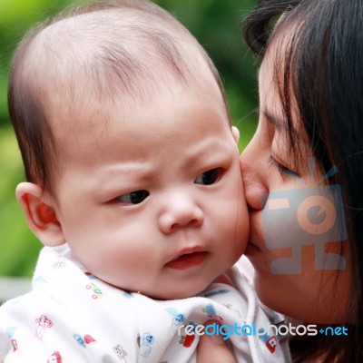 Mother And Baby Stock Photo