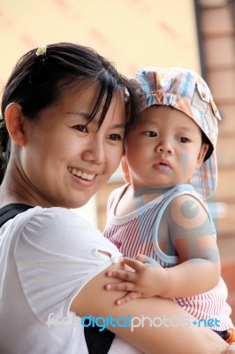 Mother And Baby Stock Photo