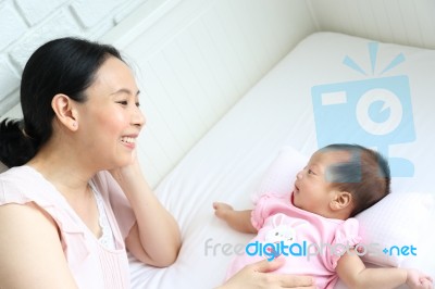 Mother And Baby Stock Photo