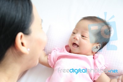 Mother And Baby Stock Photo