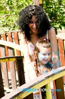 Mother And Daughter Stock Photo