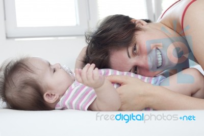 Mother With Baby Stock Photo