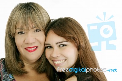 Mother With Her Daughter Stock Photo