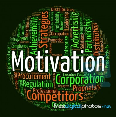 Motivation Word Indicates Do It Now And Action Stock Image