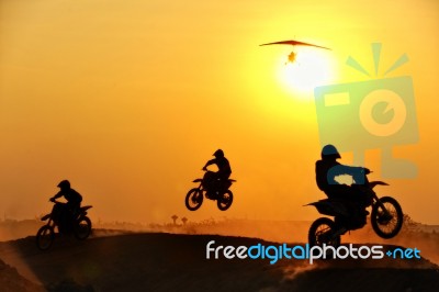 Motocross Rider Stock Photo