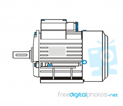 Motor Electric Stock Image