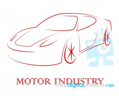 Motor Industry Shows Passenger Car And Auto Stock Image