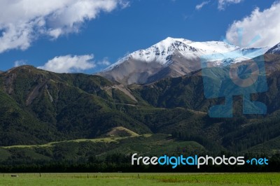 Mount Hutt Stock Photo