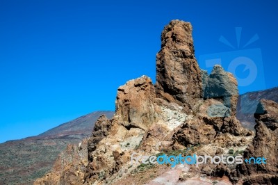 Mount Teide And It's Surrounding Area Stock Photo