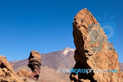 Mount Teide And It's Surrounding Area Stock Photo