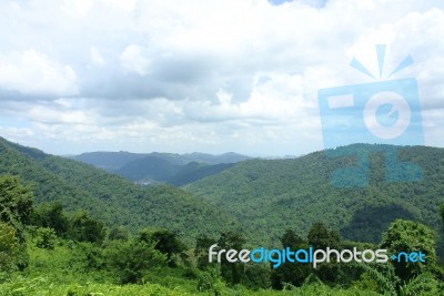 Mountain At Khao Yai National Park Stock Photo