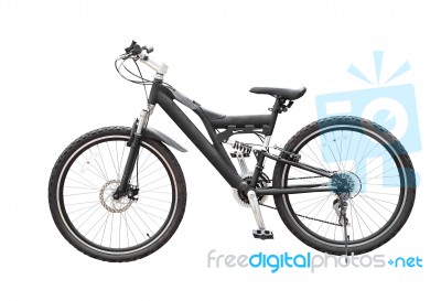 Mountain Bike Isolated On White Stock Photo