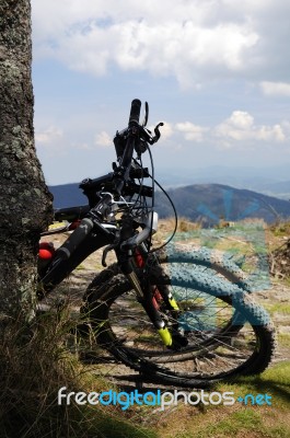 Mountain Bikes Stock Photo