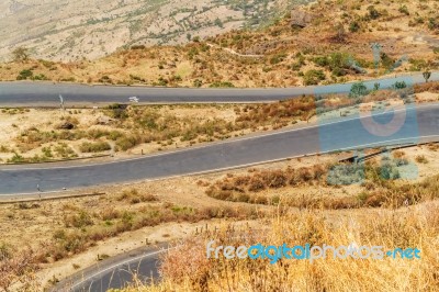 Mountain Landscape In Ethiopia Stock Photo