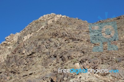 Mountain With Potential Gemstones Stock Photo