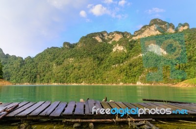 Mountains And River Stock Photo