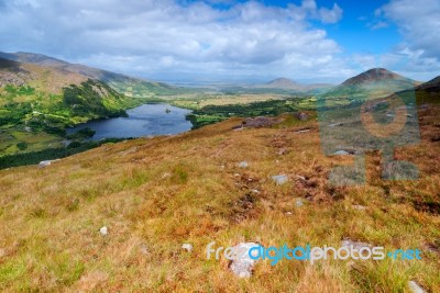 Mountains Landscape In Ireland Stock Photo