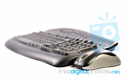 Mouse And Keyboard Stock Photo