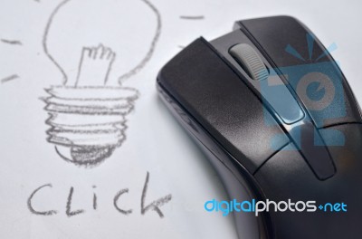 Mouse Click Stock Photo