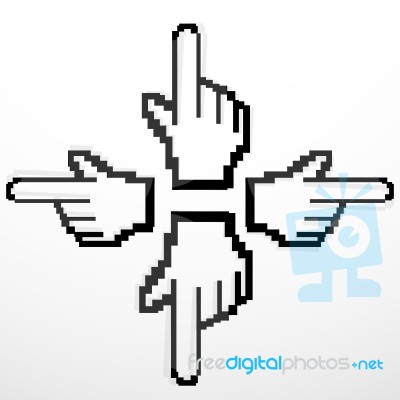 Mouse Cursor Stock Image