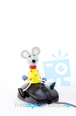 Mouse On Mouse Stock Photo