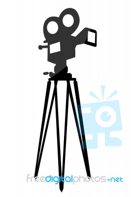 Movie Camera Stock Image