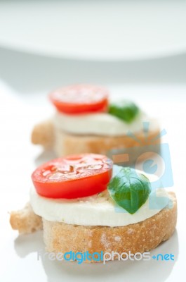 Mozzarella Appetizer Stock Photo