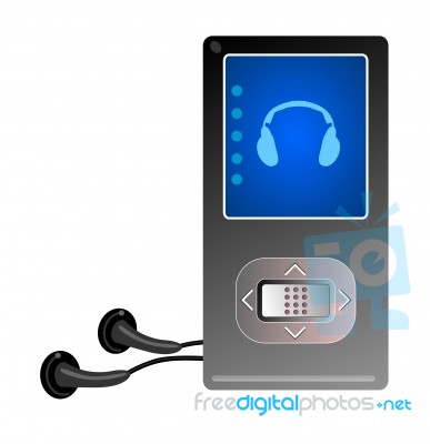 Mp3 Black Stock Image