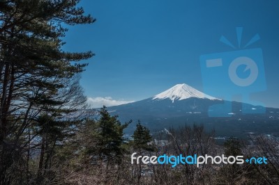 Mt. Fuji In Autumn At Kawaguchiko Lake Snow Landscape,mt. Fuji Is Famous Japan Mountain,tourist People Call Mt. Fuji As Fuji, Fujisan, Fujiyama, Fuji-san,japan Stock Photo