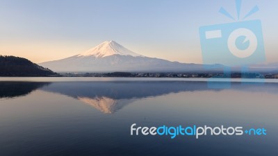 Mt Fuji In The Early Morning Stock Photo