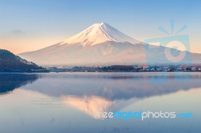 Mt Fuji In The Early Morning Stock Photo