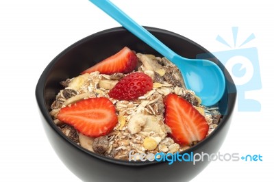 Muesli Breakfast Stock Photo