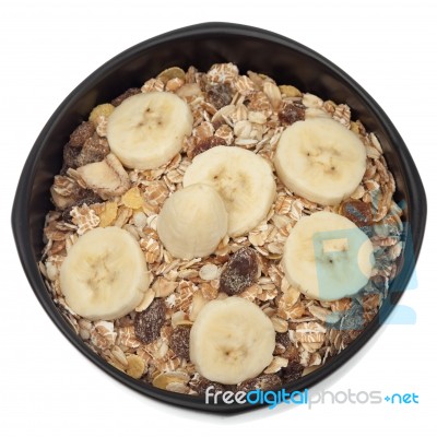 Muesli Isolated Stock Photo